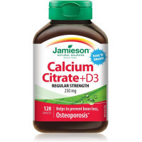 Jamieson Calcium Citraat + Vitamine D3 120 Caplets