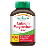 Jamieson Gélules de calcium, magnésium et zinc Bonus 100+100 gélules