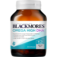 Blackmores  Huile de poisson Omega Brain High DHA 60 gélules