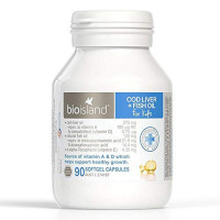Bioisland Cod Liver Oil For Infants And Toddlers 90 Capsules